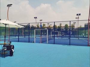 Terrain de padel panoramique extérieur NJPW BAY SIZE 10m x 6m, <span class=keywords><strong>prix</strong></span> usine, ensemble complet, fabricants de terrains de padel - Product Image 6