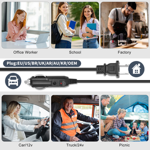 Herrfilk 80W BPA Miễn Phí Công Suất Lớn Điện Hộp Ăn Trưa 304 Thép Không Gỉ Điện Hộp Ăn Trưa Thực Phẩm Ấm Hơn Cho Xe Văn Phòng - Product Image 6