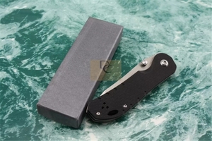 <span class=keywords><strong>Leen</strong></span> มีดพับ EDC 1201-4ราคาคุ้มค่า440C ใบมีดซาตินที่จับ G10กับคลิปกระเป๋าหนังยุทธวิธีตั้งแคมป์กลางแจ้ง EDC TO - Product Image 5