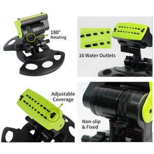 Canon à eau oscillant à angle de pulvérisation réglable, pulvérisateur robuste pour l'entretien des parcs publics et des espaces verts - Product Image 3