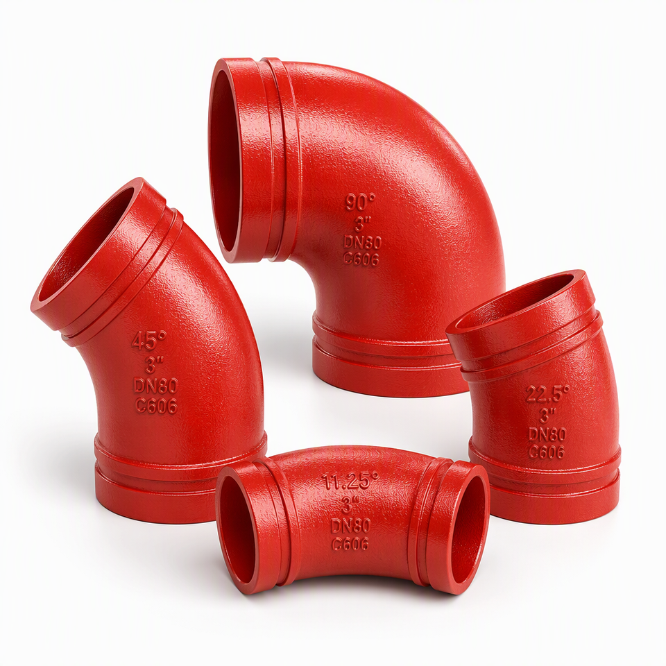 Ductile Iron Elbow Pipe Fitting High Pressure Casting Smooth Surface 1 ...