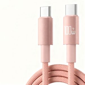 3FT Cable 100W Quick Charge Type C-Type C Phone Cables <b>USB</b>-C Data Cables for Smart Phone for Iphone for Huawei - Product Image 3