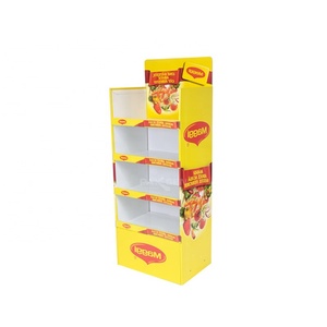 High Quality Foldable Eco-Friendly Recyclable Cardboard Beverages Display <b>Stands</b> Supermarket Refrigerated Storage Solution - Product Image 2