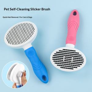 Peine Premium Autolimpiable de Acero Inoxidable Resistente al Óxido con Puntos para Eliminar el Pelo Largo de Gatos y Perros, Cuidado Diario del Pelo Flotante - Product Image 1