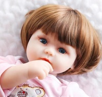 Poupées en vinyle de Silicone Reborn Munecas, fabricants de poupées personnalisées, jouet en peluche Chucky 46Cm, jouets pour filles