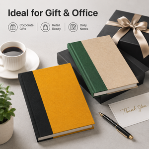 Quaderno con Copertina Rigida in Tessuto Personalizzato, Premium in Lino Bicolore, 5 Colori, Fornitura OEM ODM, Vendita all'Ingrosso - Product Image 3