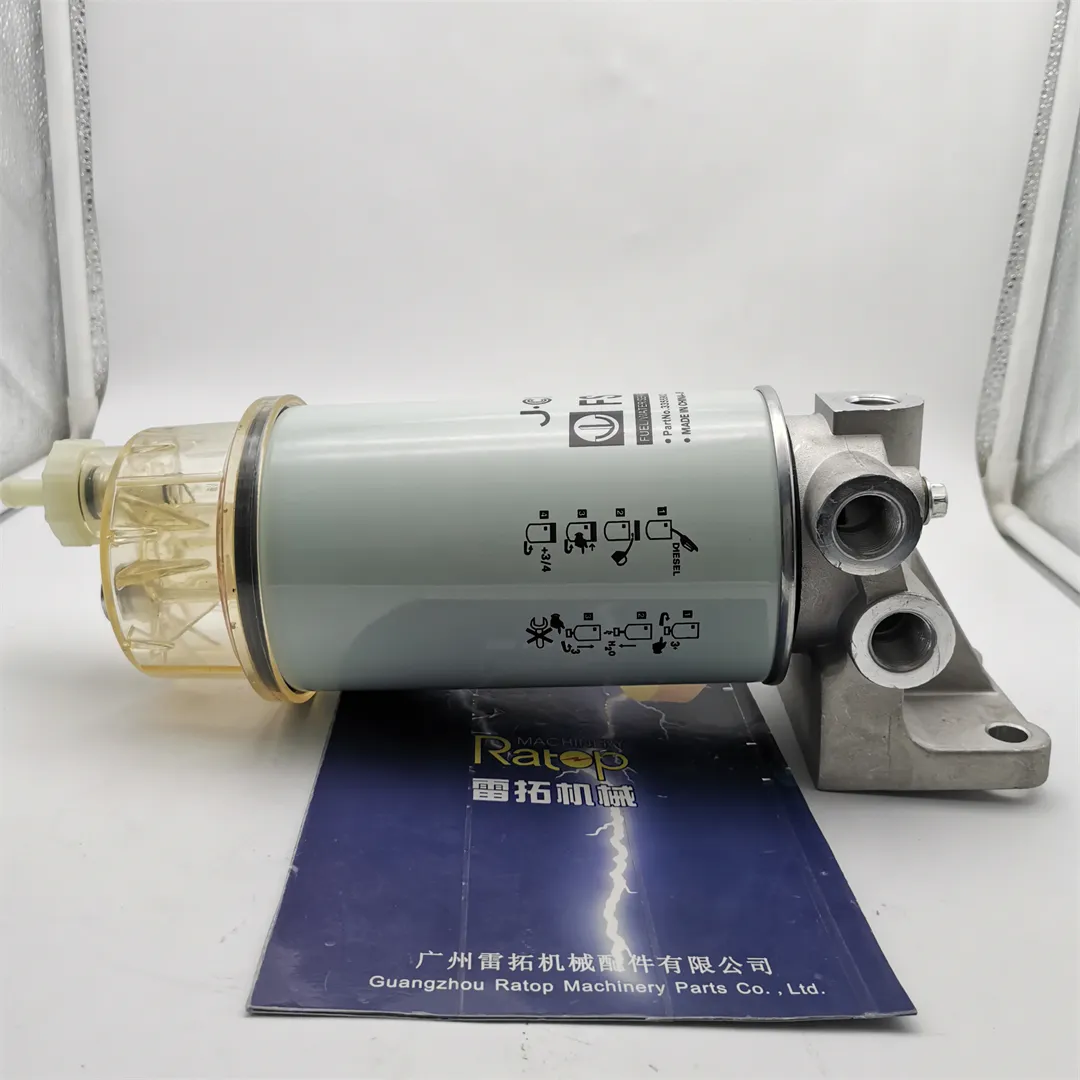 PC300-7 PC300-8 Excavator Parts 6D114 Fuel Filter Base Assy 6745-71-7202 Fuel Water Separator 6745-71-7200 6745-71-7203