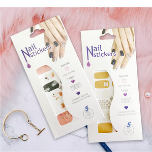 En Stock Embalaje de tarjetas Caja de pegatinas de uñas de colores personalizable con - Product Image 4