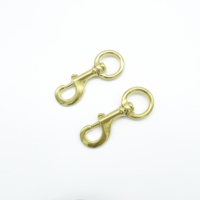 Vente en gros de fermoir mousqueton à ressort pivotant en laiton massif personnalisé mousqueton boucle pour chien et chat gâchette en métal pour laisses et ceintures