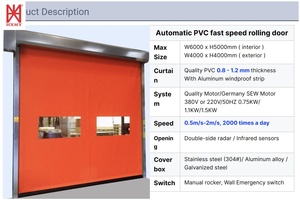<span class=keywords><strong>Porte</strong></span> à fermeture éclair en PVC à roulement rapide - Product Image 2