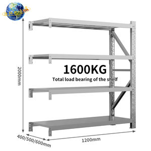 304 נירוסטה כבד מדף כבד למפעלים סדנאות בתי ספר מלונות-מרתף אחסון עם צלחת חור לרהיטים במשרד - Product Image 2