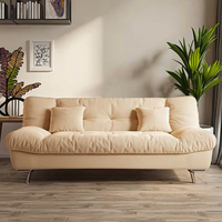 2025 Creme Französisch Stil Dual-Use Cloud Sofa Wohnzimmer Schnitts atz für kleine Wohnungen Klapp bett Stoff Couch