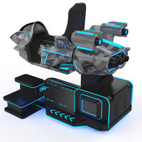 Simulador de Vuelo VR 9D Comercial con Rotación de 360°, de Metal, para Aviones y Helicópteros, para Entretenimiento en Interiores, Hogar y Centros Comerciales
