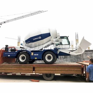 Vente en gros usine Nouveau design HAMAC 3.5cbm Camion malaxeur à béton autochargeur avec remorque, malaxeuse à boue de chantier et cabine - Product Image 4