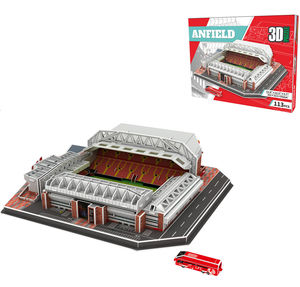 Rompecabezas 3D de Papel DIY de los Estadios Azteca, <span class=keywords><strong>Old</strong></span> <span class=keywords><strong>Trafford</strong></span> y Nou Camp, Juguete Promocional Empresarial, Maqueta de Estadio de Fútbol para Armar - Product Image 3