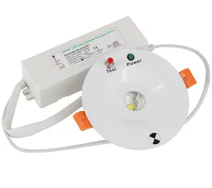 テストボタン付きLEDライト緊急ドライバーとSAA証明書付き緑色LEDインジケーターを備えたUFO LED緊急ライト