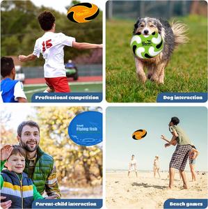 Disco Volante Professionale per Cani e Bambini, in Silicone Morbido Aerodinamico, Galleggiante, per Sport all'Aperto, Giardino e Spiaggia - Product Image 6
