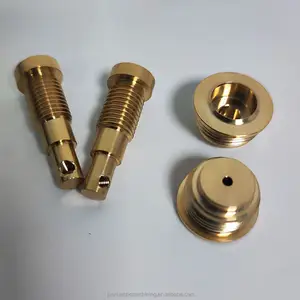 Custom CNC Machining Parts with Grooving and Facing Operations Taper Turning Brass Adapter