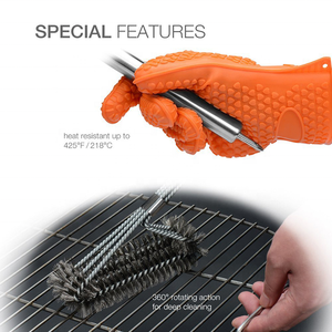 Set di strumenti per barbecue utensili per griglia Set di accessori per griglia per barbecue per copertura per barbecue vendita calda in <span class=keywords><strong>acciaio</strong></span> inossidabile per impieghi gravosi 18 pezzi 1.5mm - Product Image 5
