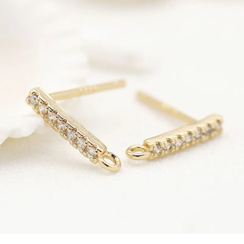 Xuqian Groothandel 14K Vergulde Earring Bevindingen En Componenten Voor Diy