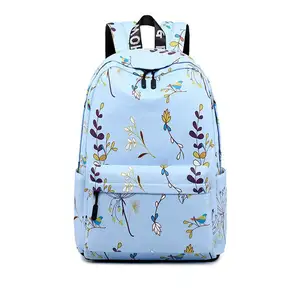 2024 college oxford waterproof large cute flower fashion printed women casual hiking travel female 10 years girls school bags