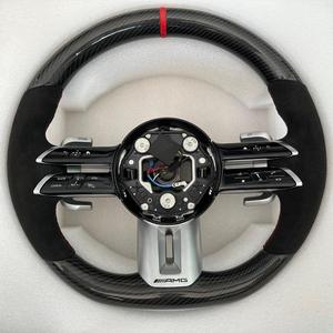 Volante de Cuero Dragonfly <span class=keywords><strong>AMG</strong></span> para <span class=keywords><strong>Mercedes</strong></span> <span class=keywords><strong>Benz</strong></span> para Modelos Antiguos y Nuevos A180 LC200 LE300 GLC260 GLA200 <span class=keywords><strong>ml</strong></span> <span class=keywords><strong>350</strong></span> W166 - Product Image 5