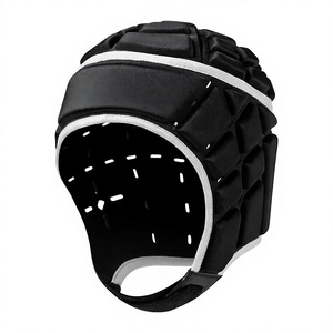 Protection de tête unisexe en nylon respirant, mini masque facial rond ovale pour casque de football, protection de la tête - Product Image 2