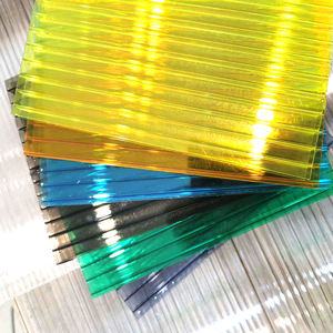 แผ่น<span class=keywords><strong>หลังคา</strong></span>โพลีคาร์บอเนตแผ่นพลาสติกกลวงโพลีคาร์บอเนตสองชั้นแสงแดด<span class=keywords><strong>ใส</strong></span> - Product Image 6