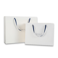 Sac en papier rose de luxe écologique et recyclable, imprimé avec logo personnalisé, avec poignée en ruban laminé, emballage très demandé
