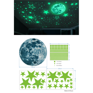 Diseño personalizado, impermeable, recargado, brillo ilimitado en la oscuridad, punto/pegatina luminosa fotoluminiscente para Decoración - Product Image 2