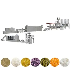 Fortified Rice Machinery Nutritional Rice Artificial Rice Snacks Extruder Making Machines Production Line