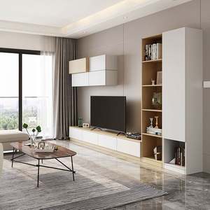 Mueble de TV Moderno de Lujo con LED para Sala de Estar, Estilo Panel con Diseño Elegante, Compatible con Televisores de 65+ Pulgadas, Muebles de Hotel - Product Image 1