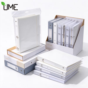 Classeur à anneaux A4 personnalisé avec logo, organiseur de documents en plastique à feuilles mobiles, 2 ou 3 trous, pour le rangement de papier de bureau - Product Image 1