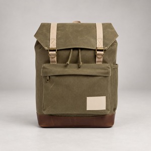 Sac à dos en toile cirée pour pickleball avec poche extérieure pour chaussures, capacité de 2 raquettes, 16 oz, logo personnalisé, vente en gros - Product Image 1