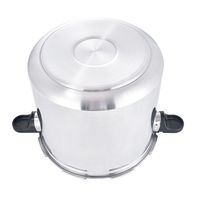Autocuiseur en aluminium 23L Marmite de cuisson haute qualité en aluminium Canner avec manomètre à cadran