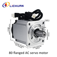 Contrôleur de moteur servo Lichuan A6 220V 4.5/4.6/5.8A 750/1000W 3000 tr/min 2.39/3.2/4N.m Kit de pilotes de moteur servo AC pour machine laser
