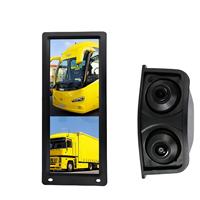 Système de rétroviseurs de bus 12,3 pouces 1080P AHD WDR avec caméra de recul électrique, étanche IP69K et avertisseur de sortie de voie