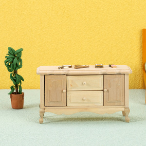 Comida en miniatura Play Toy 1:12 Shop Cocina Restaurante Casa de muñecas Accesorios Mini Aparador de madera - Product Image 2