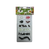 Acclamé Trick quantité minimale de commande 600 Cute Tricks EN71 BSCI Nouveauté Blagues Gag Plastique Assortiment Insectes Jouet Coffret Cadeau