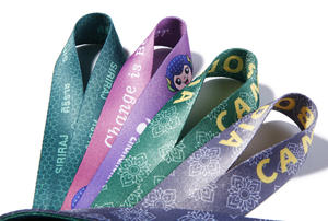 高品質かわいい漫画中国パンダロゴ競争力のある価格ポリエステルストラップ - Product Image 6