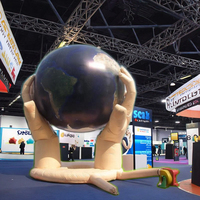 Type de couture personnalisé Offre Spéciale grande boule de Globe annonçant les ballons gonflables de la terre pour la promotion