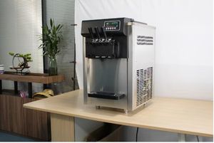Nouveau bureau <span class=keywords><strong>Cornetto</strong></span> crème glacée molle 3 main lait italien faire crème glacée Mak Machine fabricant pour les petites entreprises - Product Image 6
