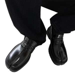 รองเท้าหนังแท้ทรง Tabi แบบหัวแยก รุ่น Niche Horseshoe ปี 2026 สำหรับผู้ชาย แมทช์ได้กับทุกชุด พื้นหนา ไซส์ใหญ่ สไตล์ลำลองและทางการ - Product Image 4