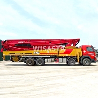 Camion 2021 ans SANY 62m monté avec châssis Volvo 4 essieux ciment Machine Construction piston hydraulique utilisé pompe à béton camion