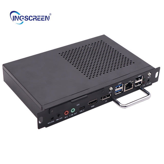 INGSCREEN Mini PC Intel Core I5 4K 30Hz WIFI DDR3 4GB RAM 128/568GB Fanless Aluminum Alloy Metal Case in Stock