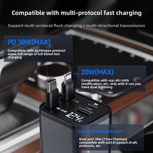 2025 Super Fast <span class=keywords><strong>Mini</strong></span> 4 en 1 Cargador de coche Venta caliente <span class=keywords><strong>USB</strong></span> Tipo <span class=keywords><strong>C</strong></span> Cargador de teléfono con pantalla de voltaje Nuevo accesorio de coche - Product Image 3