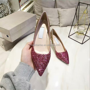 Zapatos de Tacón Alto con Lentejuelas Degradadas JC Super Brillantes de 7CM para Banquete y Boda, Zapatos de Tacón Alto de Moda para Mujer Jimmyschoo - Product Image 6