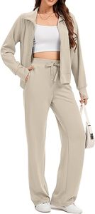 <span class=keywords><strong>Tuta</strong></span> Sportiva e da Tempo Libero Personalizzabile con Logo, Completo Due Pezzi da <span class=keywords><strong>Donna</strong></span> con Felpa con Zip e <span class=keywords><strong>Pantaloni</strong></span> Larghi, <span class=keywords><strong>Tuta</strong></span> da Viaggio Coordinata - Product Image 2