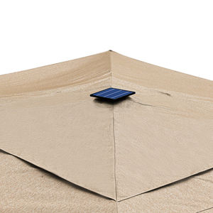 Commercio all'ingrosso grande tessuto resistente led parasole supporto patio ombrellone da giardino ombrelloni a sbalzo per esterni con <span class=keywords><strong>logo</strong></span> - Product Image 3