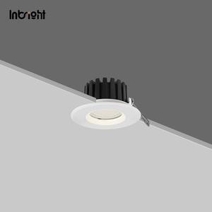 Plafonnier LED COB encastré à bord plat, IP65, verre de sécurité en option, avec grille en nid d'abeille, pour hôtel, salle de bain, restaurant - Product Image 2